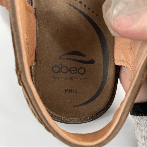 ABEO Men's Brandon Neutral Dark Brown sandals size 12 - Picture 8 of 12